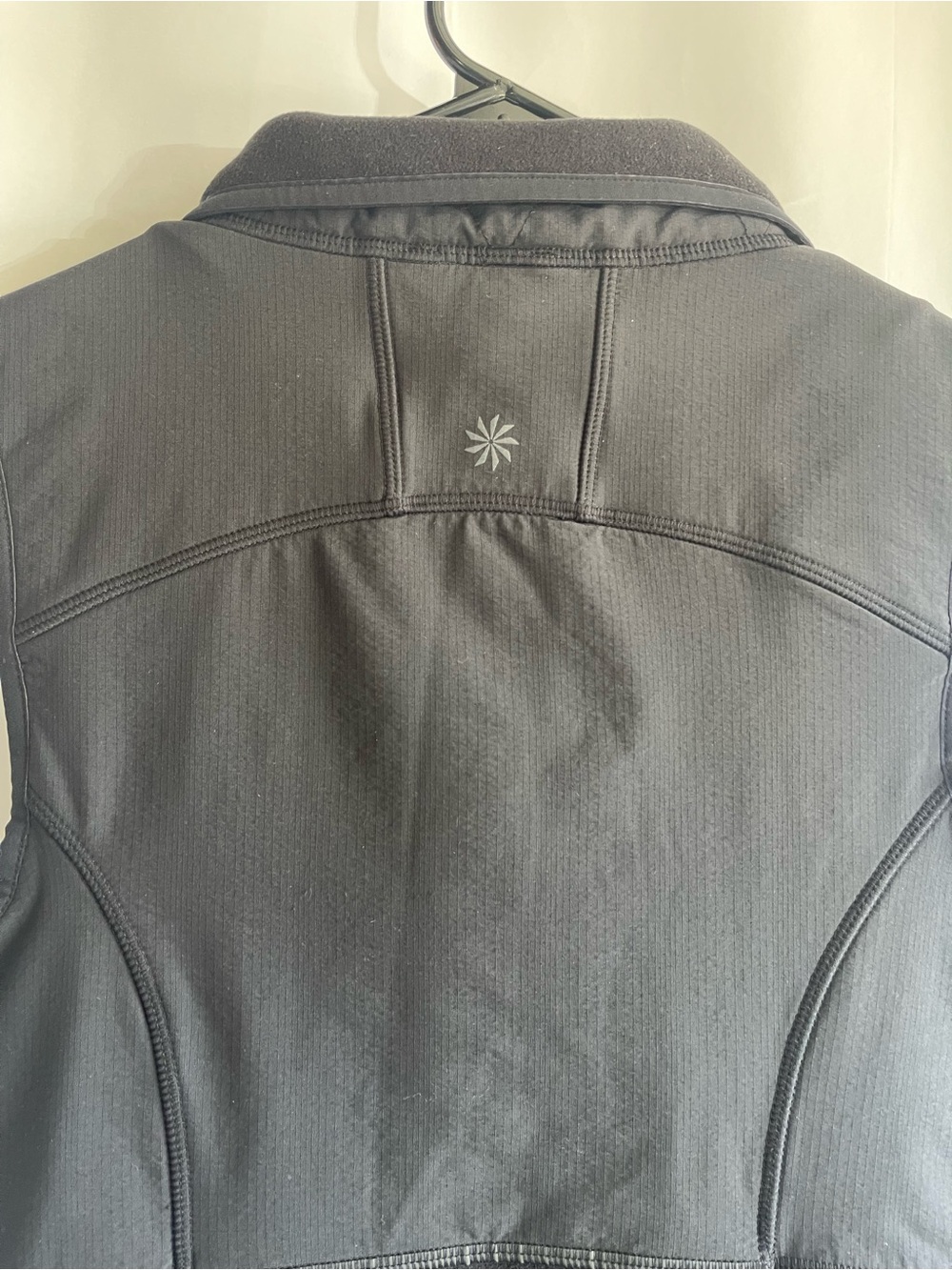 Athleta Black Full-Zip Fleece Vest - Picture 7 of 9